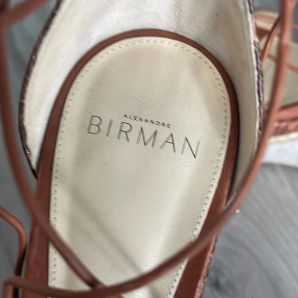 Alexandre Birman espadrille made in Brazille.. leather lace up - Picture 6 of 6